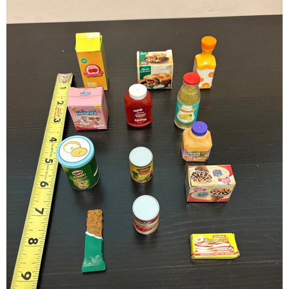 Miniature Shopkins Themed Food & Drink Toy Set Lot of 13 Brand Name Mini Items - Picture 2 of 9